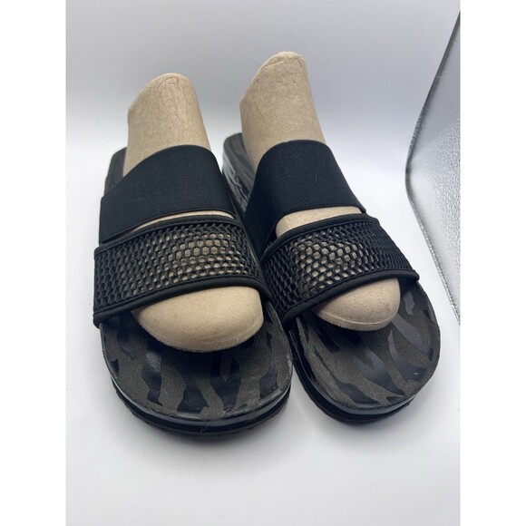 Adidas by Stella McCartney Black Stella-Lette Womens Slides Sandals Size 10 - Picture 8 of 9